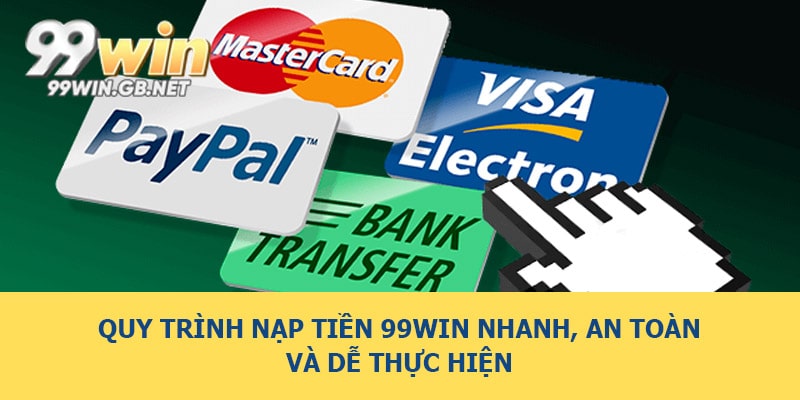 Quy trình nạp tiền 99WIN nhanh, an toàn và dễ thực hiện